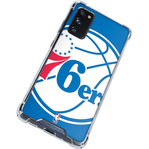 NBA Philadelphia 76ers Large Logo Galaxy S20 FE Clear Case